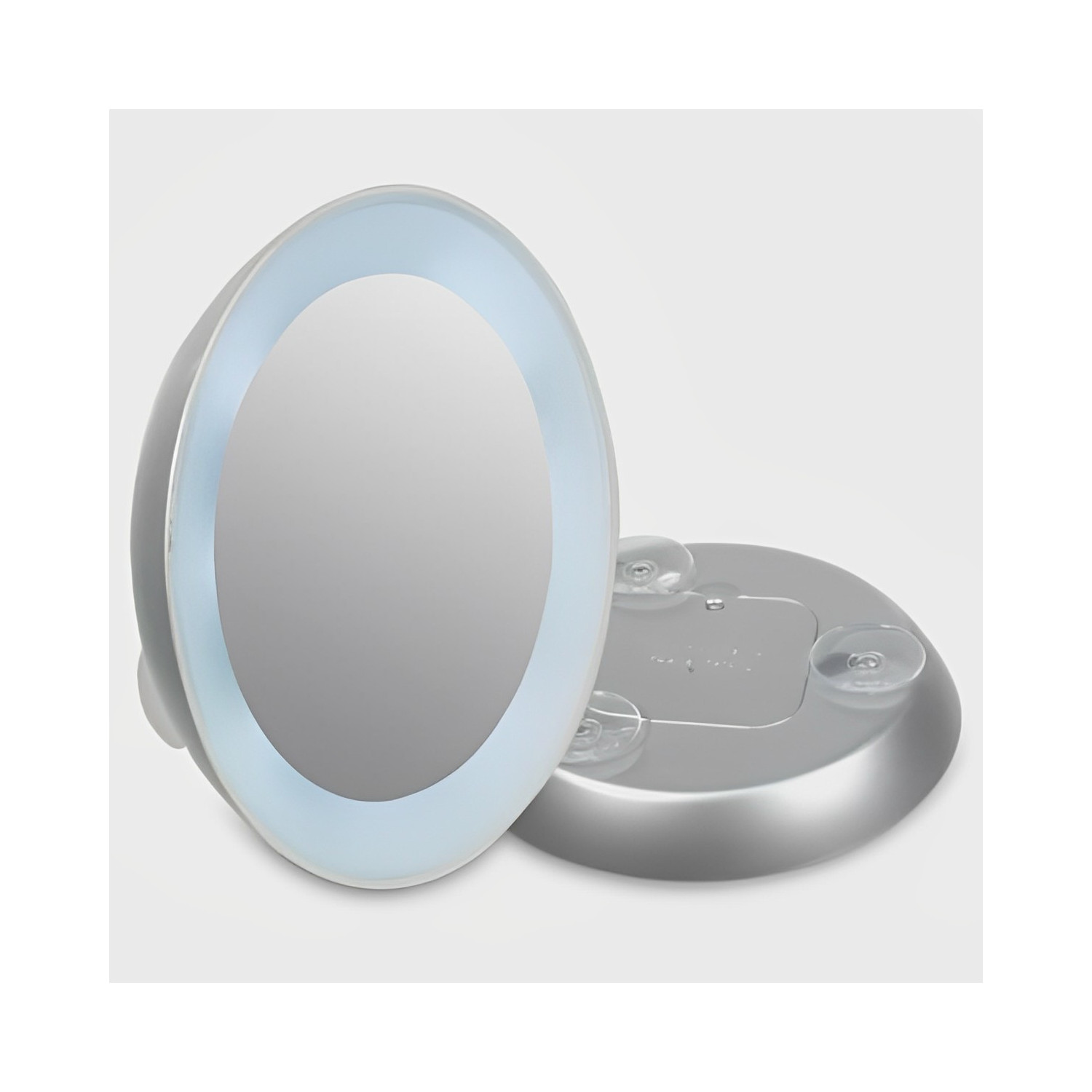Miroir grossissant x5 avec ventouse ou pied et éclairage LED, Accessoires  salle de bain