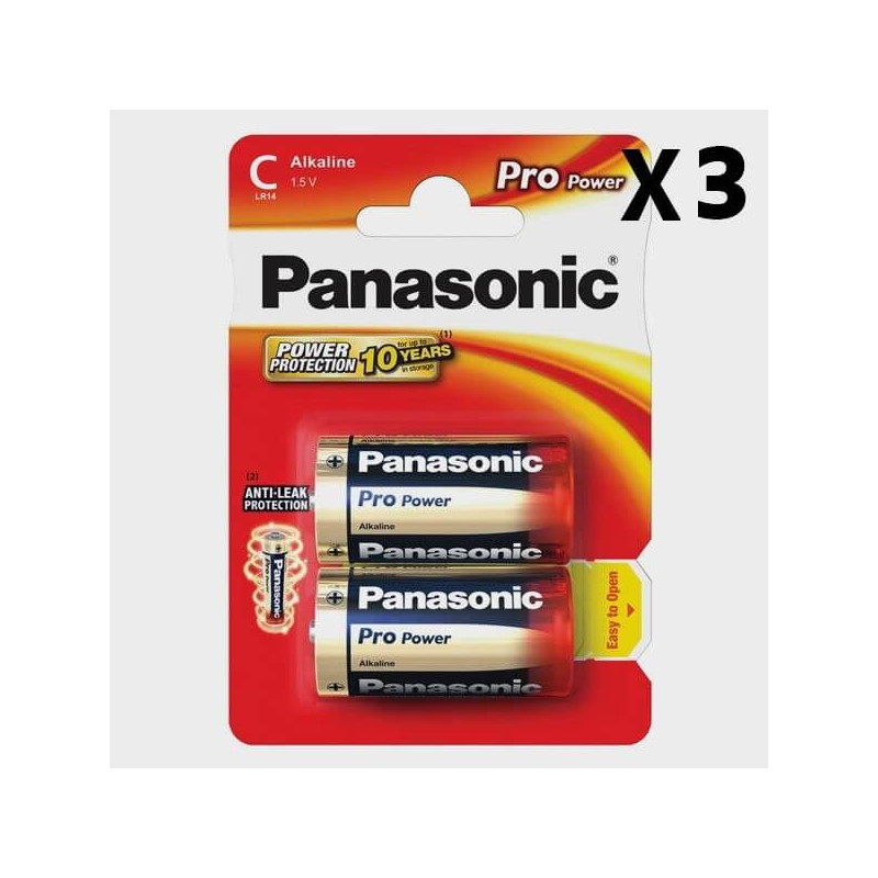 PANASONIC - 2 Piles LR14 C Evolta - Lot de 2 piles Alkaline C LR14  Panasonic Evolta Piles premium h - Livraison gratuite dès 120€