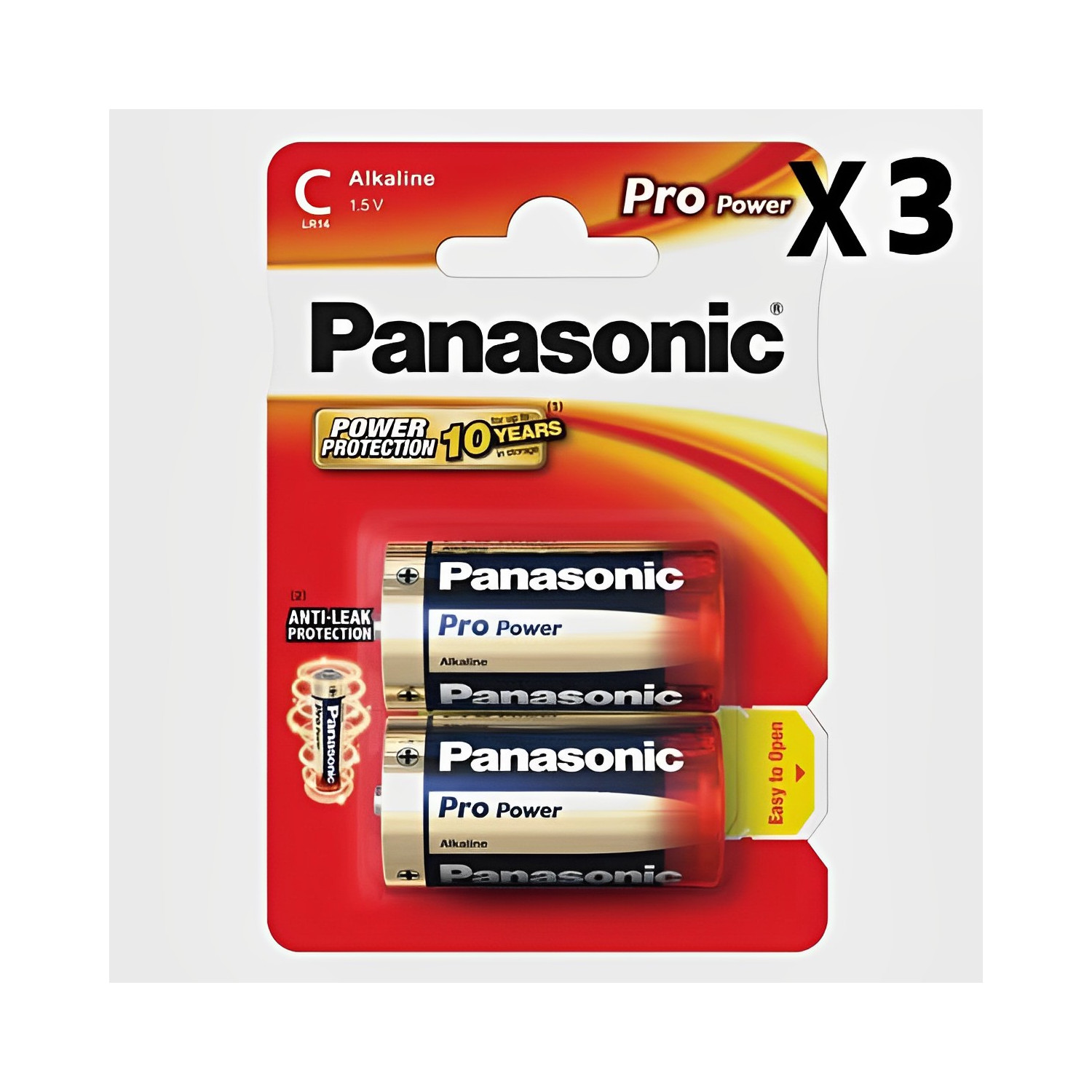 Panasonic Piles C / LR14 1.5 V (x2) - Optique Perret