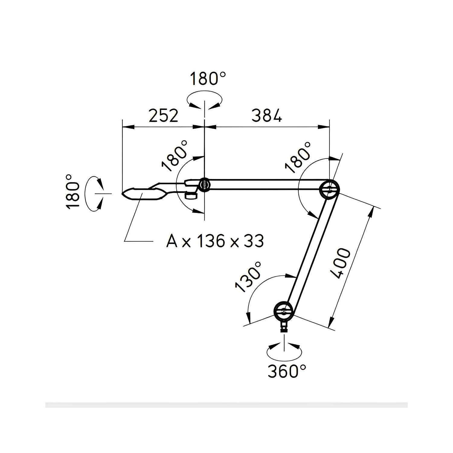 Lampe de bureau ergonomique professionnelle Waldmann TANEO