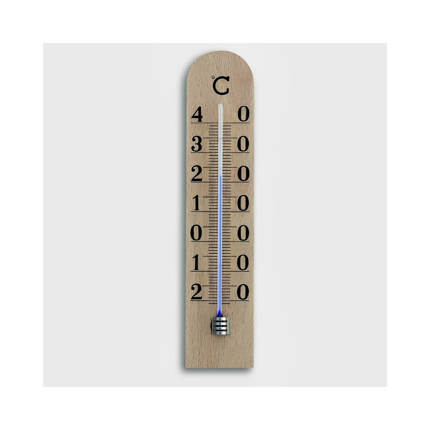 Thermomètre en bois – Mésange bleue – La Grange Sauvage